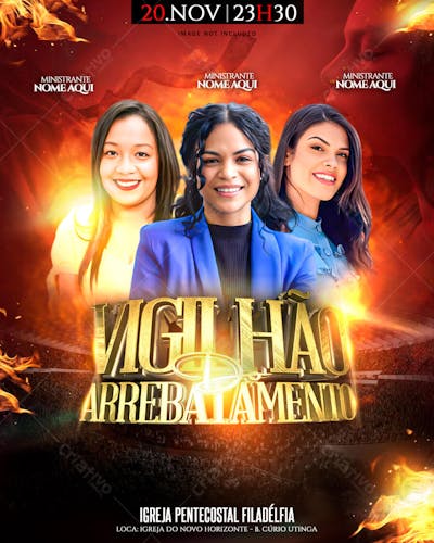 FLYER VIGÍLIA DO ARREBATAMENTO - PSD
