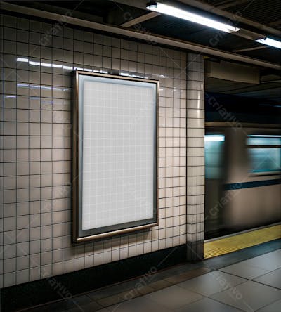Subway Billboard Mockup