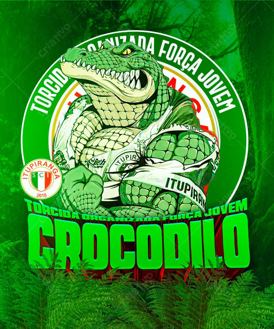 Arte para Torcida Organizada PSD Editável
