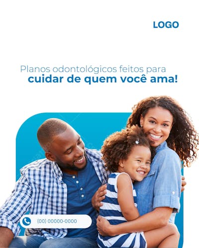 Criativo para Odontologia EDITÁVEL CANVA