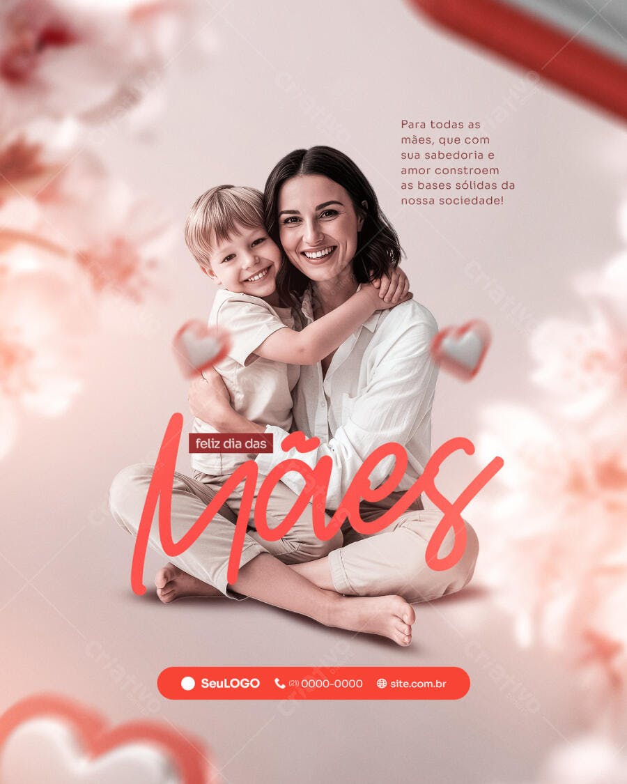 Flyer Dia das Mães PSD Editável