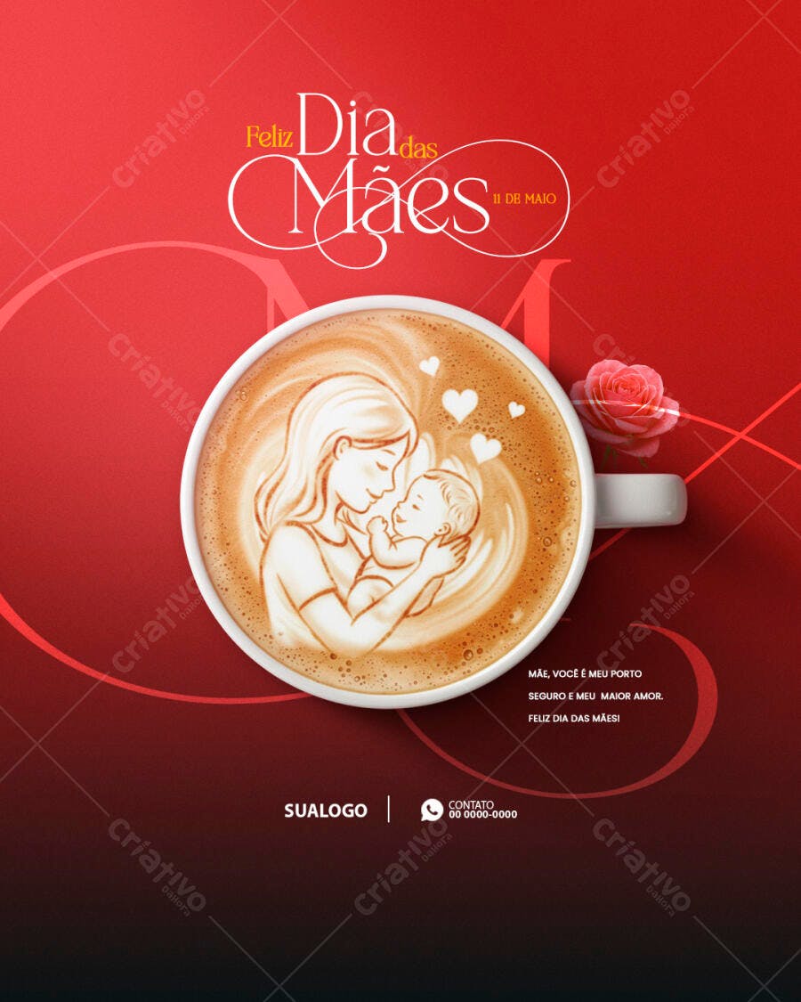 Flyer Dia das Mães PSD Editável