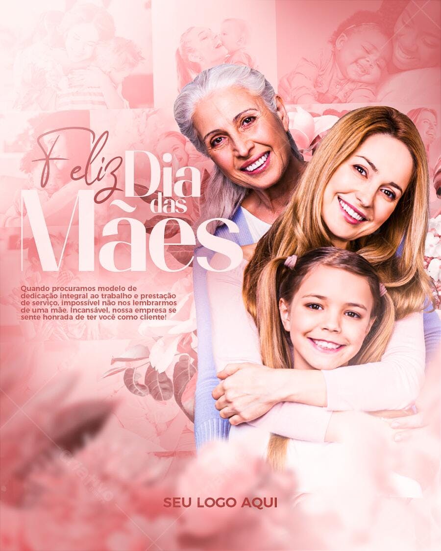 Flyer Dia das Mães PSD Editável