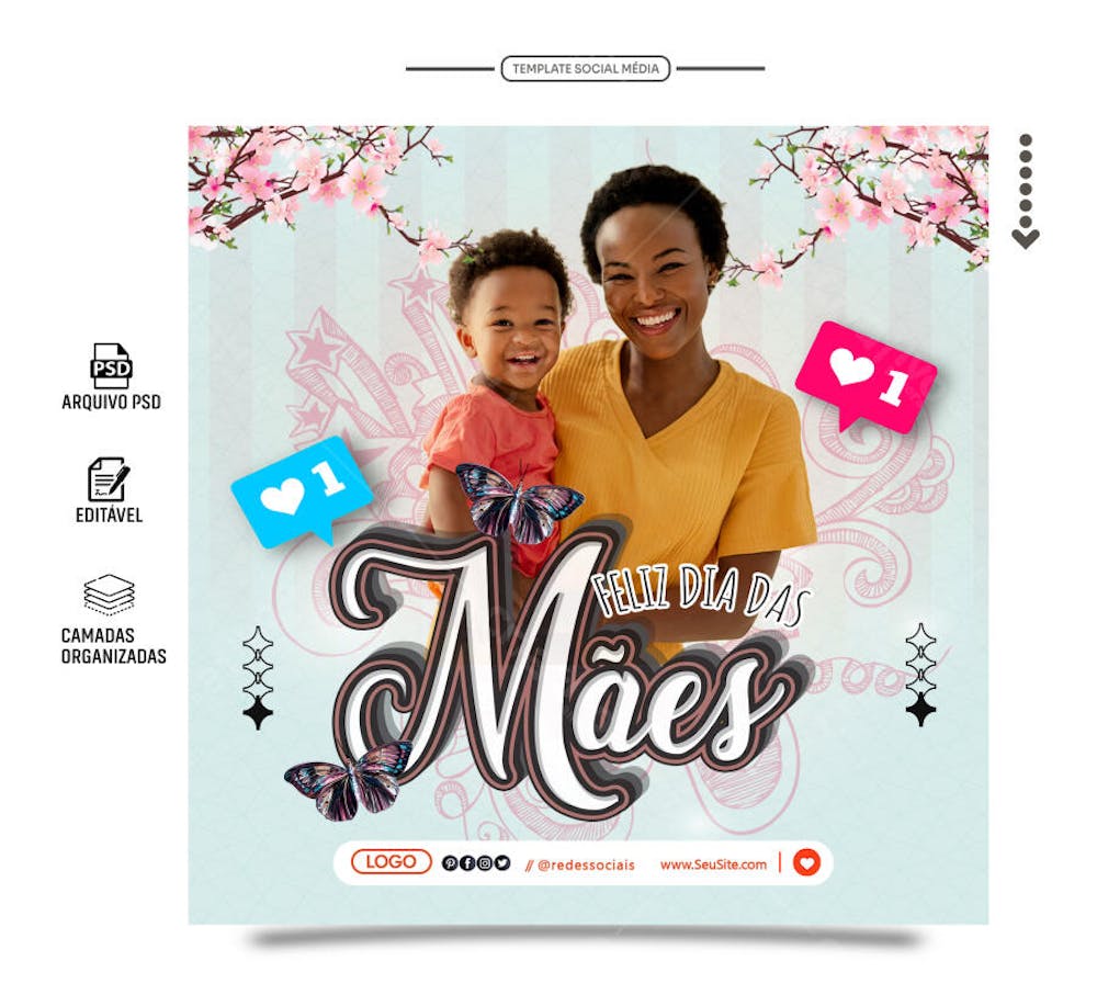 Feed social media amor de mãe