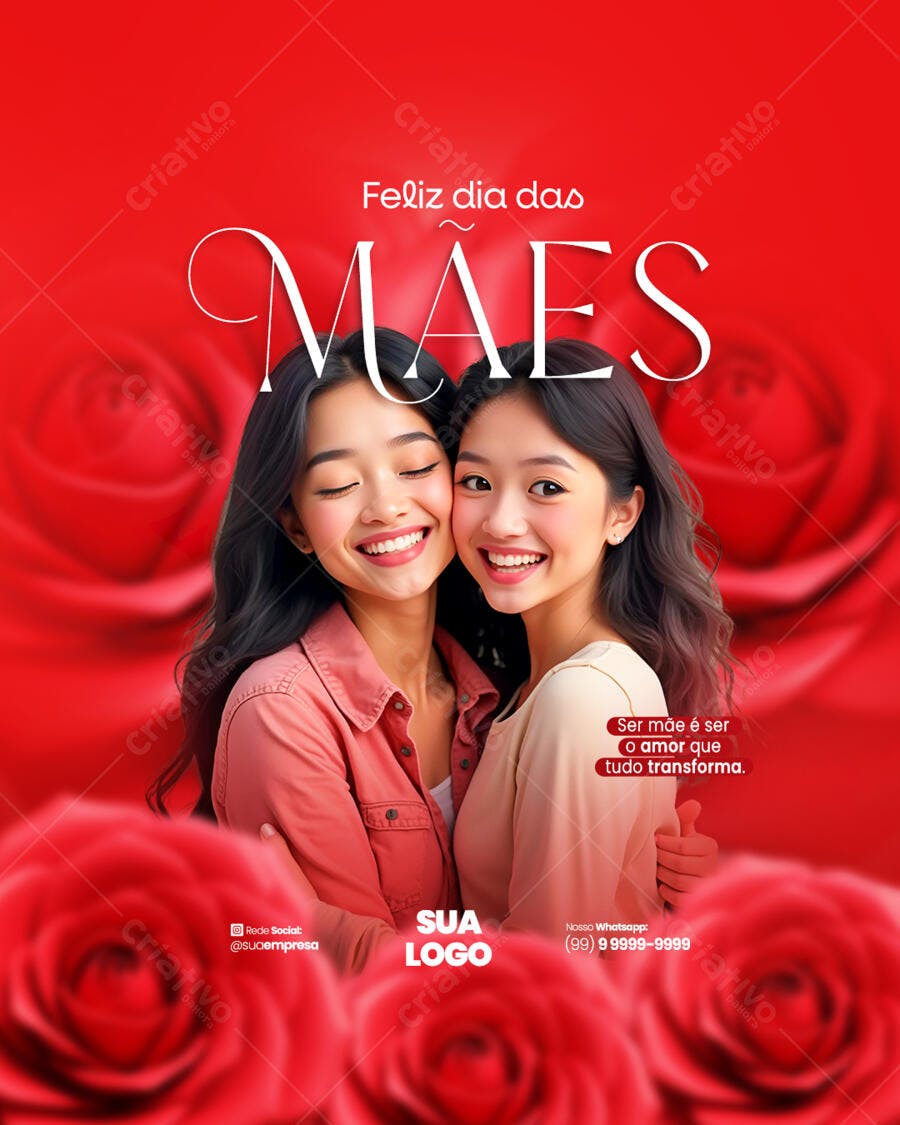 Postagem Dia das Mães PSD Editável