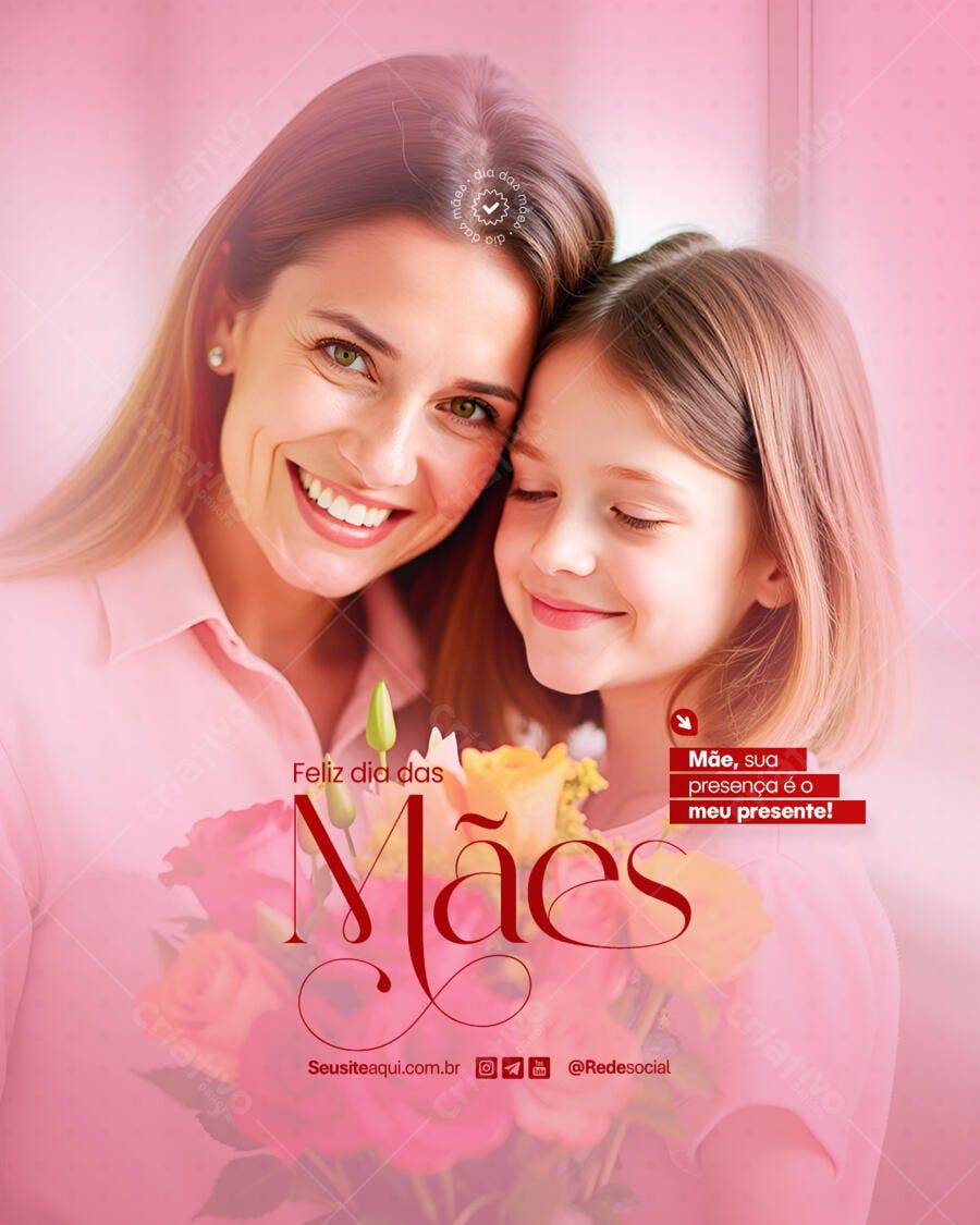 Postagem Dia das Mães PSD Editável