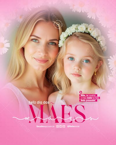 Dia das Mães Social Media PSD Editável