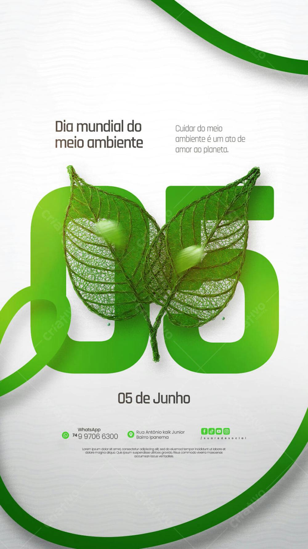 05 de Junho - Dia Mundial do Meio Ambiente Social Media PSD Editável (4)