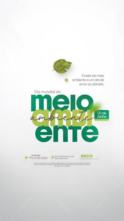 05 de Junho - Dia Mundial do Meio Ambiente Social Media PSD Editável (5)
