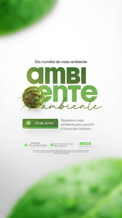 05 de Junho - Dia Mundial do Meio Ambiente Social Media PSD Editável (8)