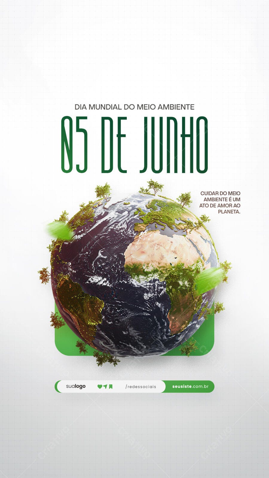 Flyer Dia Mundial do Meio Ambiente 05 de Junho PSD Editável
