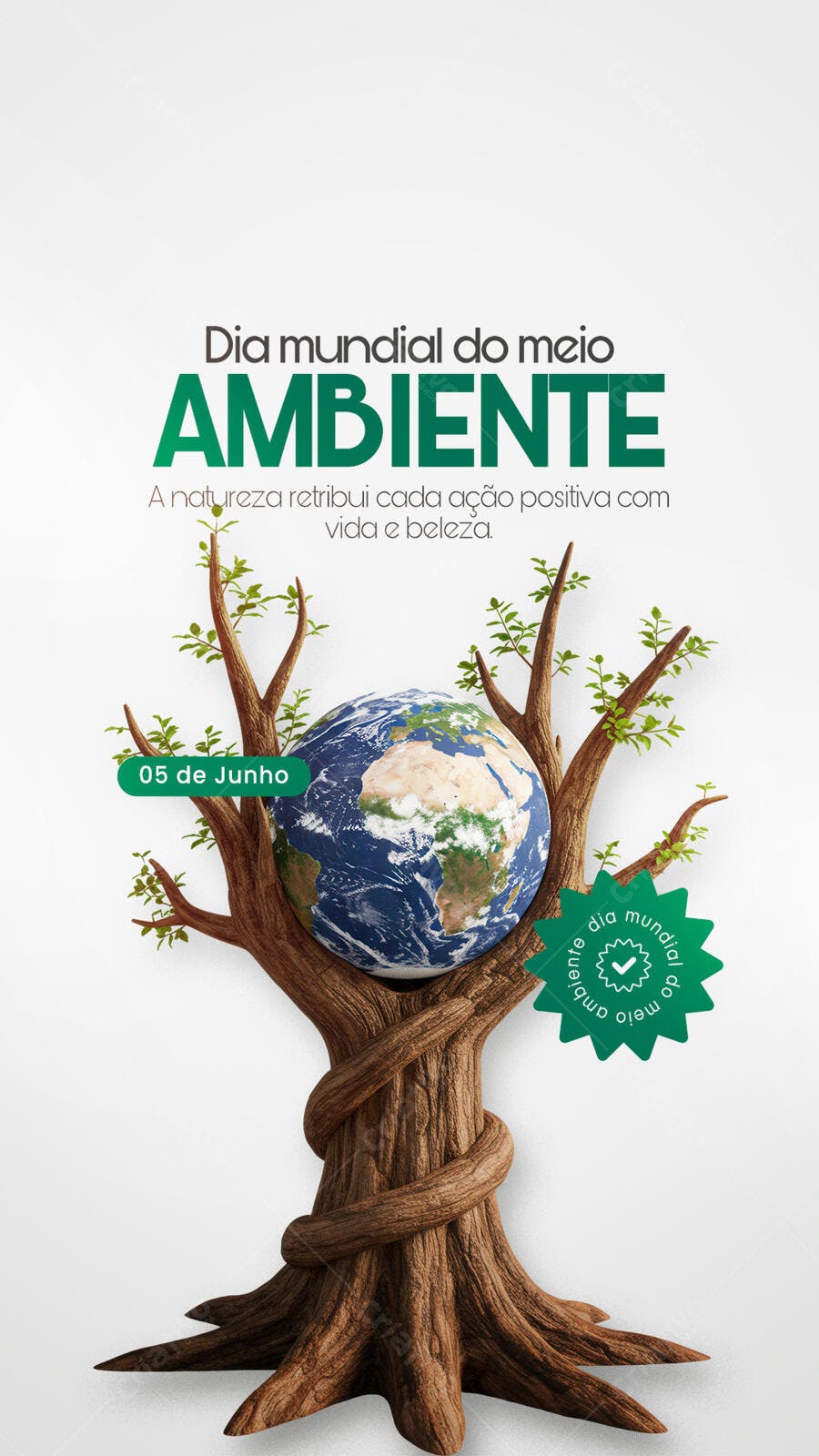 Flyer Dia Mundial do Meio Ambiente 05 de Junho PSD Editável