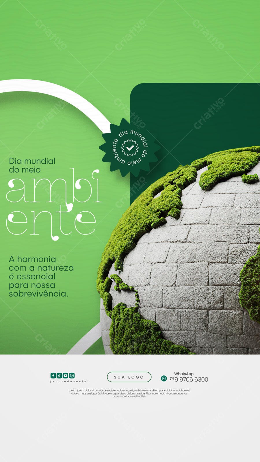Flyer Dia Mundial do Meio Ambiente PSD Editável