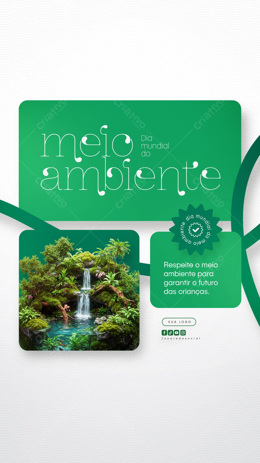 Flyer Dia Mundial do Meio Ambiente PSD Editável
