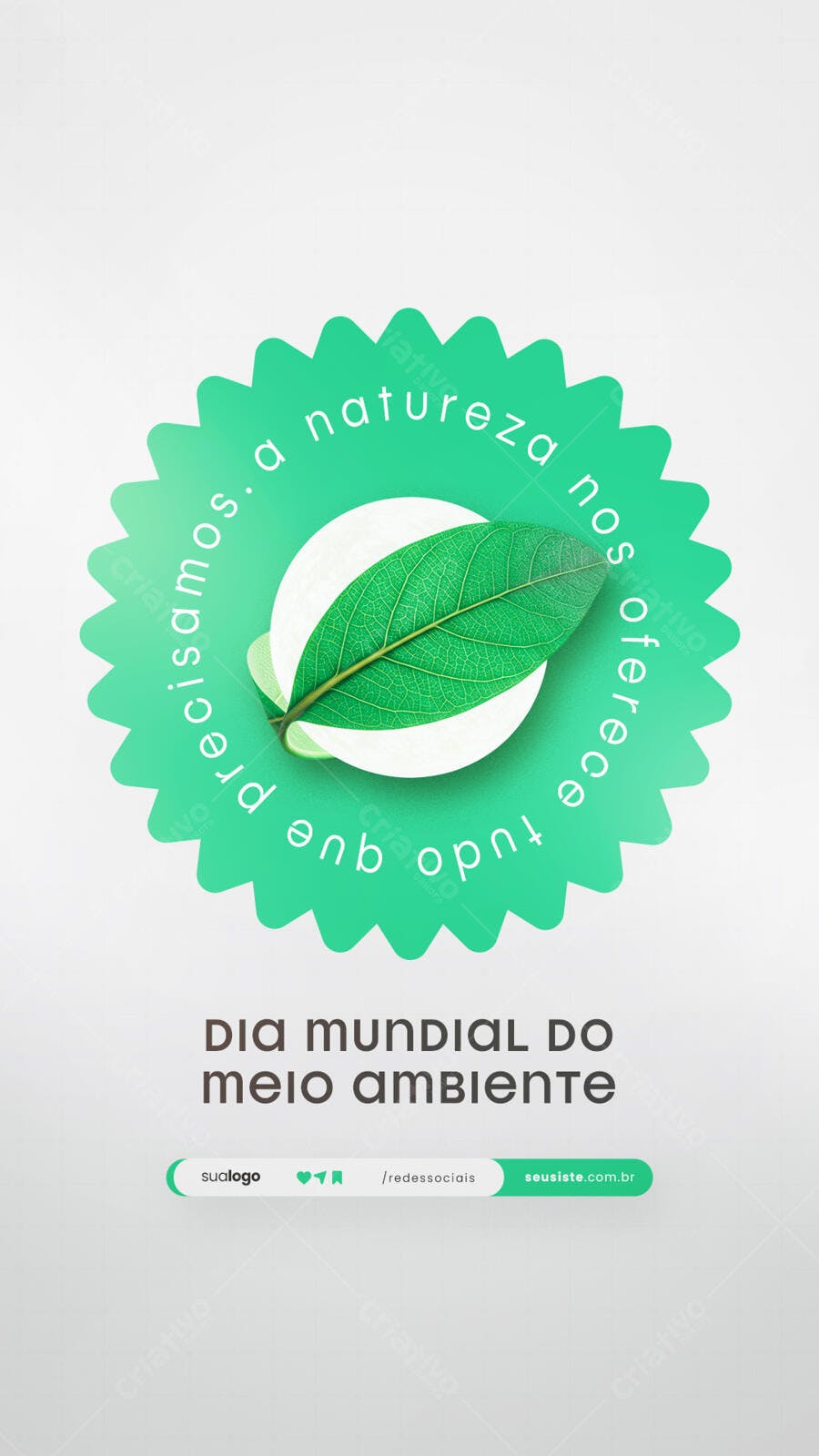 Flyer Dia Mundial do Meio Ambiente PSD Editável