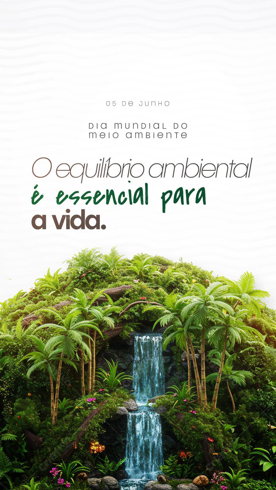 Post para o Dia Mundial do Meio Ambiente PSD Editável