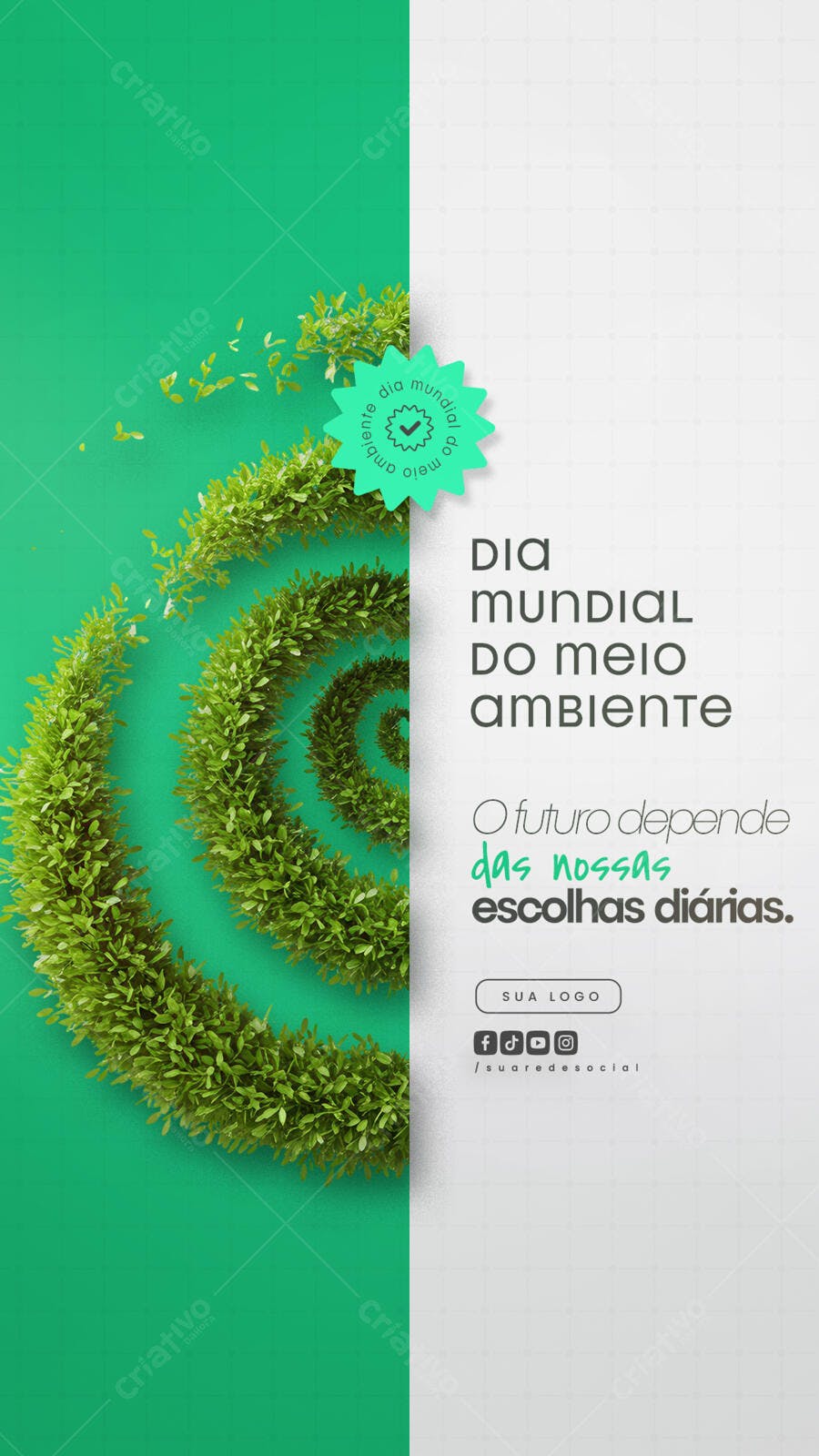 Flyer Dia Mundial do Meio Ambiente PSD Editável