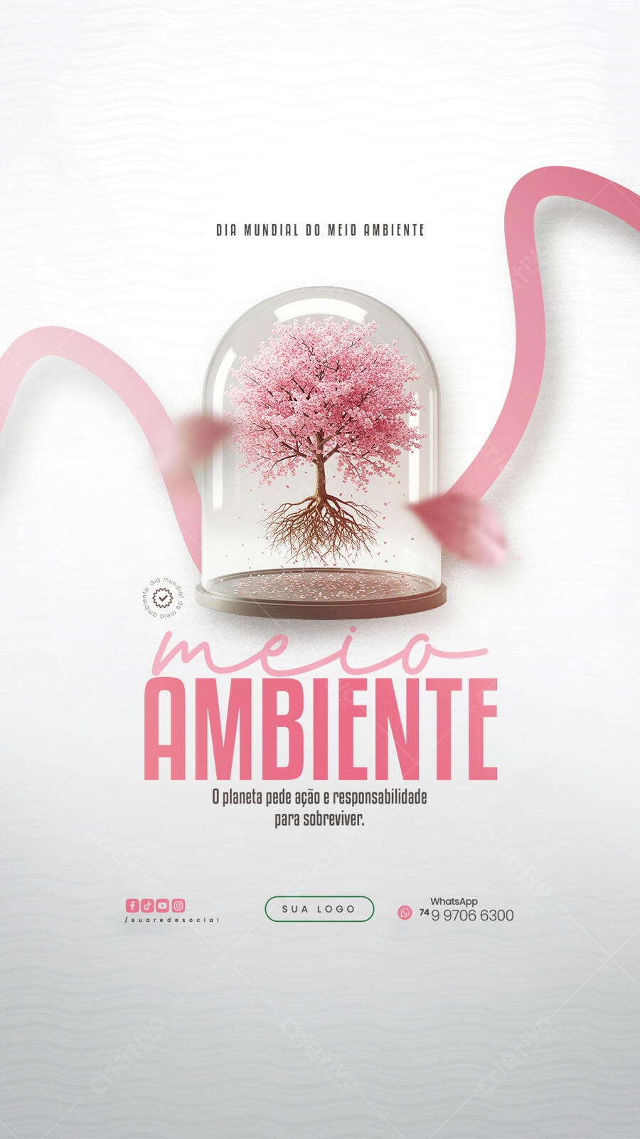 Flyer Dia Mundial do Meio Ambiente PSD Editável