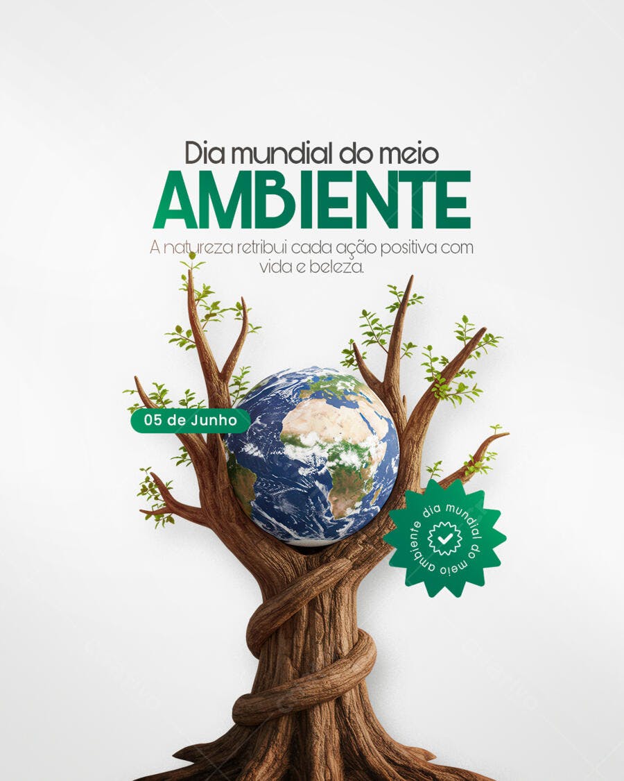 Flyer Dia Mundial do Meio Ambiente 05 de Junho PSD Editável