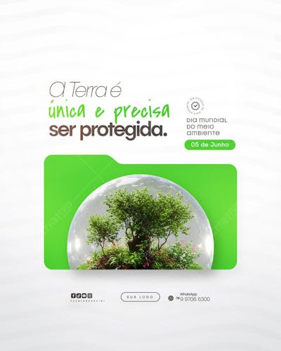 05 de Junho - Dia Mundial do Meio Ambiente Social Media PSD Editável (87)