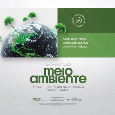 05 de Junho - Dia Mundial do Meio Ambiente Social Media PSD Editável (107)