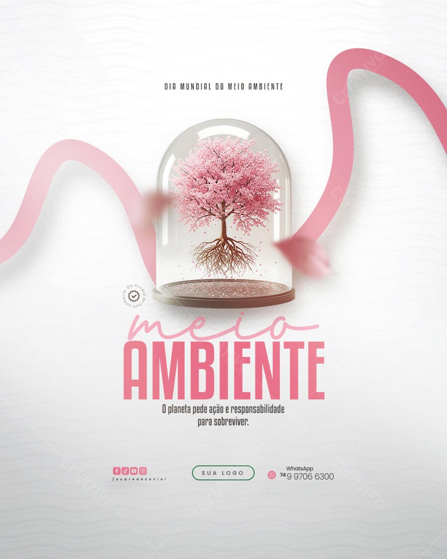 Flyer Dia Mundial do Meio Ambiente PSD Editável
