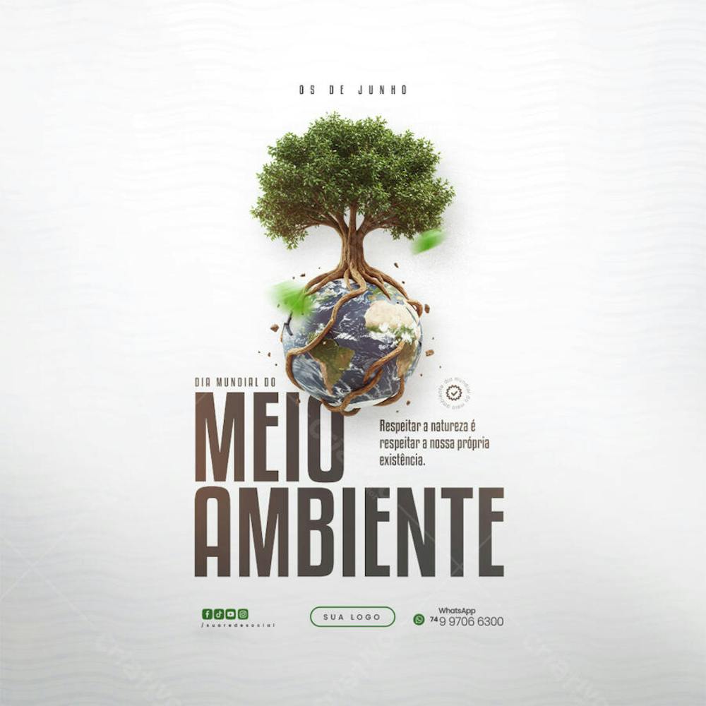 05 de Junho - Dia Mundial do Meio Ambiente Social Media PSD Editável (119)