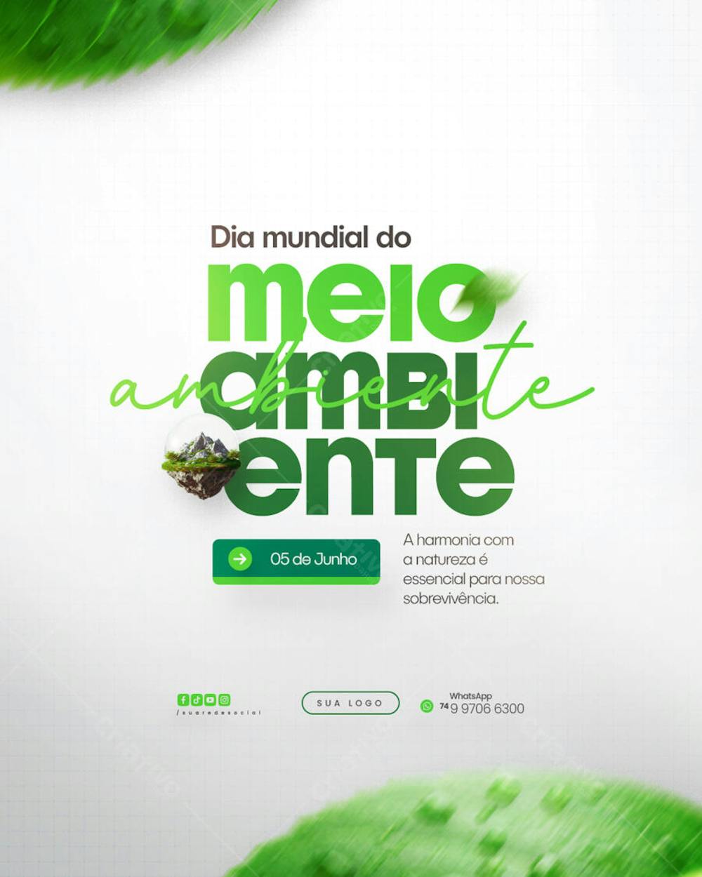 05 de Junho - Dia Mundial do Meio Ambiente Social Media PSD Editável (95)