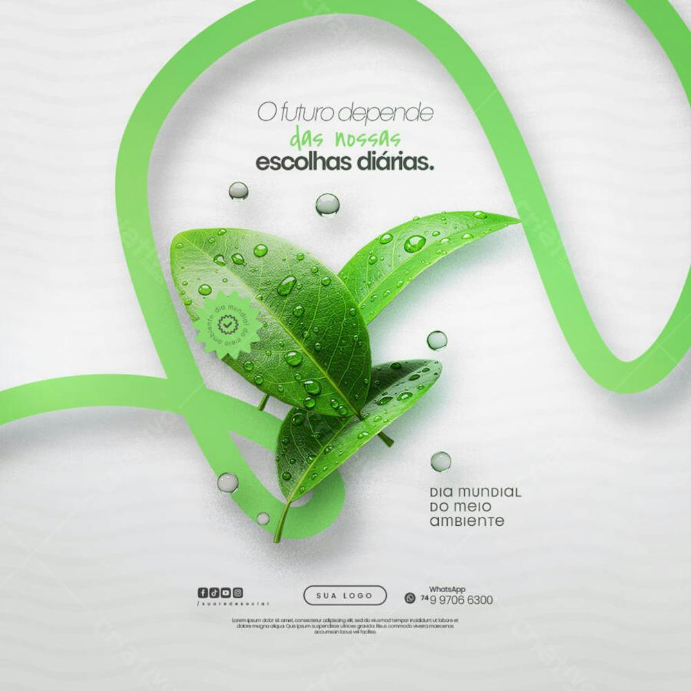 05 de Junho - Dia Mundial do Meio Ambiente Social Media PSD Editável (136)
