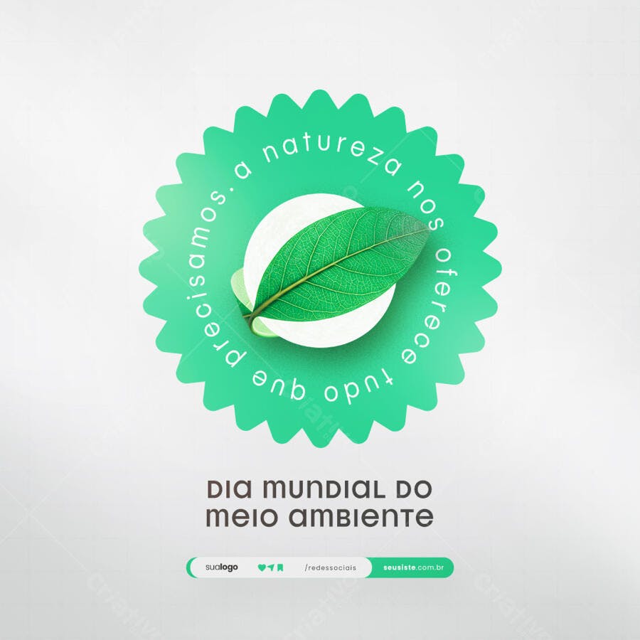Postagem Dia Mundial do Meio Ambiente PSD Editável