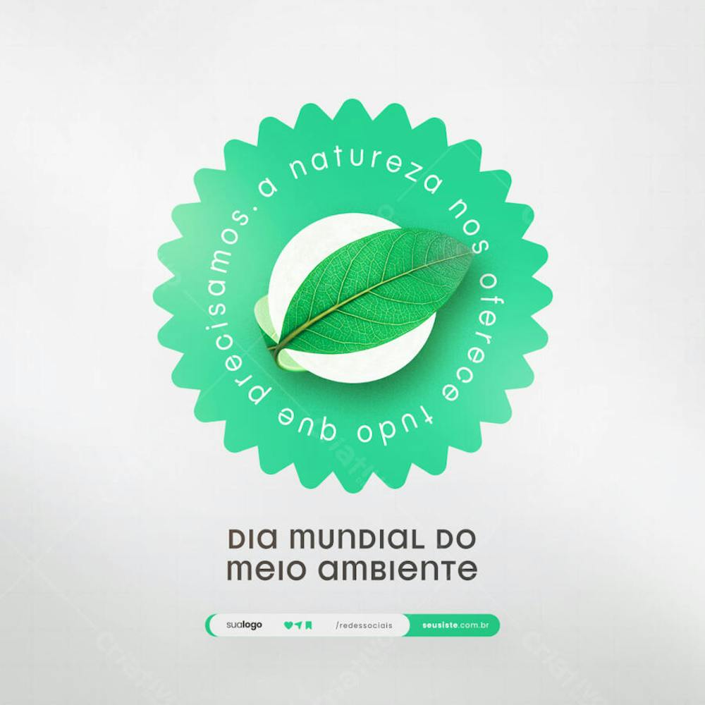 05 de Junho - Dia Mundial do Meio Ambiente Social Media PSD Editável (139)