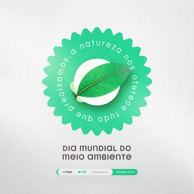 05 de Junho - Dia Mundial do Meio Ambiente Social Media PSD Editável (139)