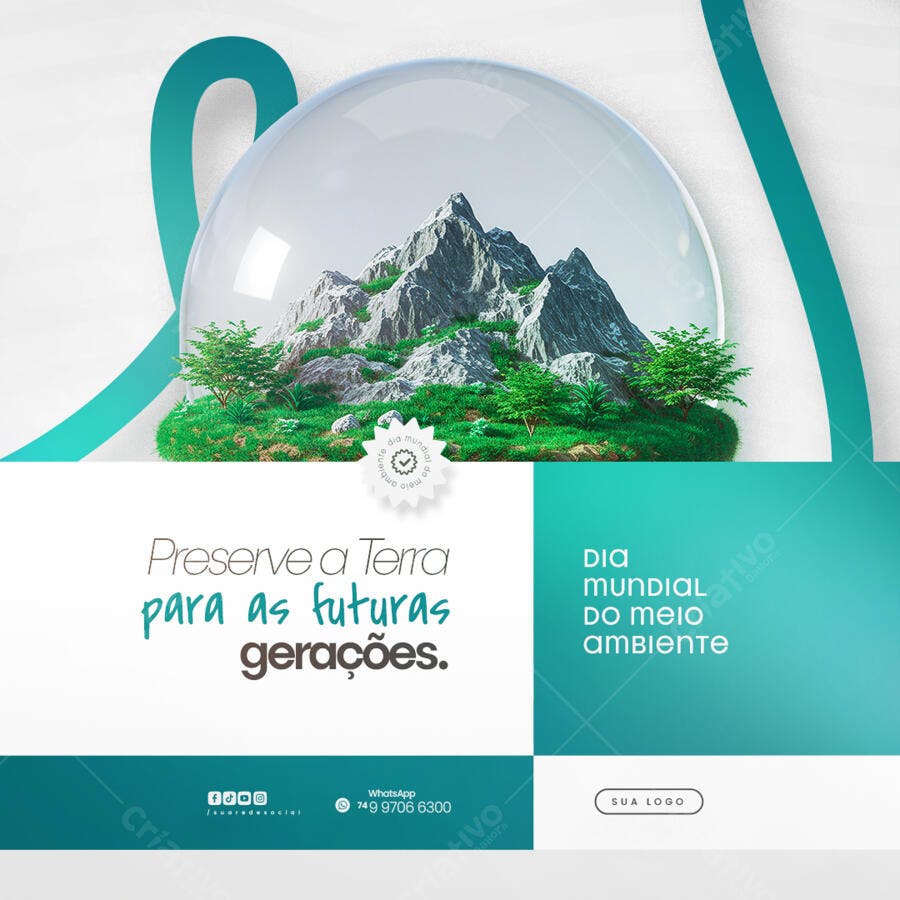 Banner Dia Mundial do Meio Ambiente PSD Editável