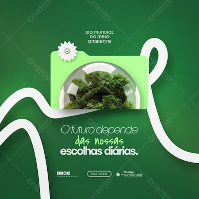 05 de Junho - Dia Mundial do Meio Ambiente Social Media PSD Editável (132)