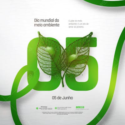 05 de Junho - Dia Mundial do Meio Ambiente Social Media PSD Editável (134)