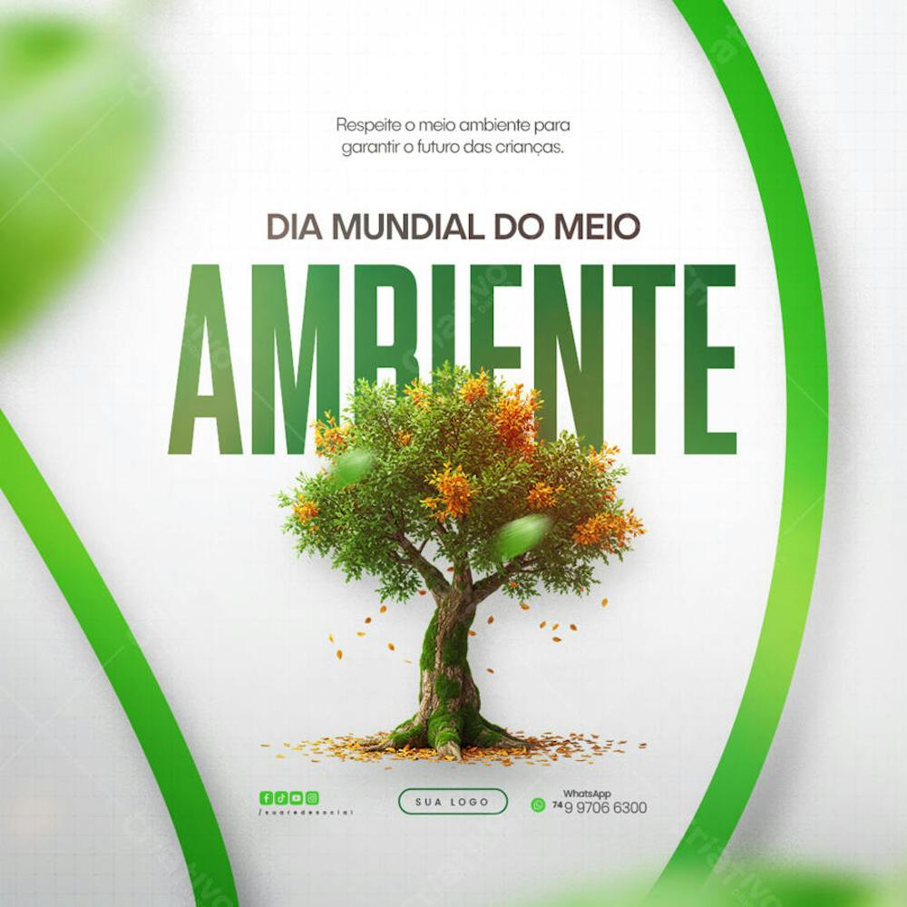 05 de Junho - Dia Mundial do Meio Ambiente Social Media PSD Editável (128)
