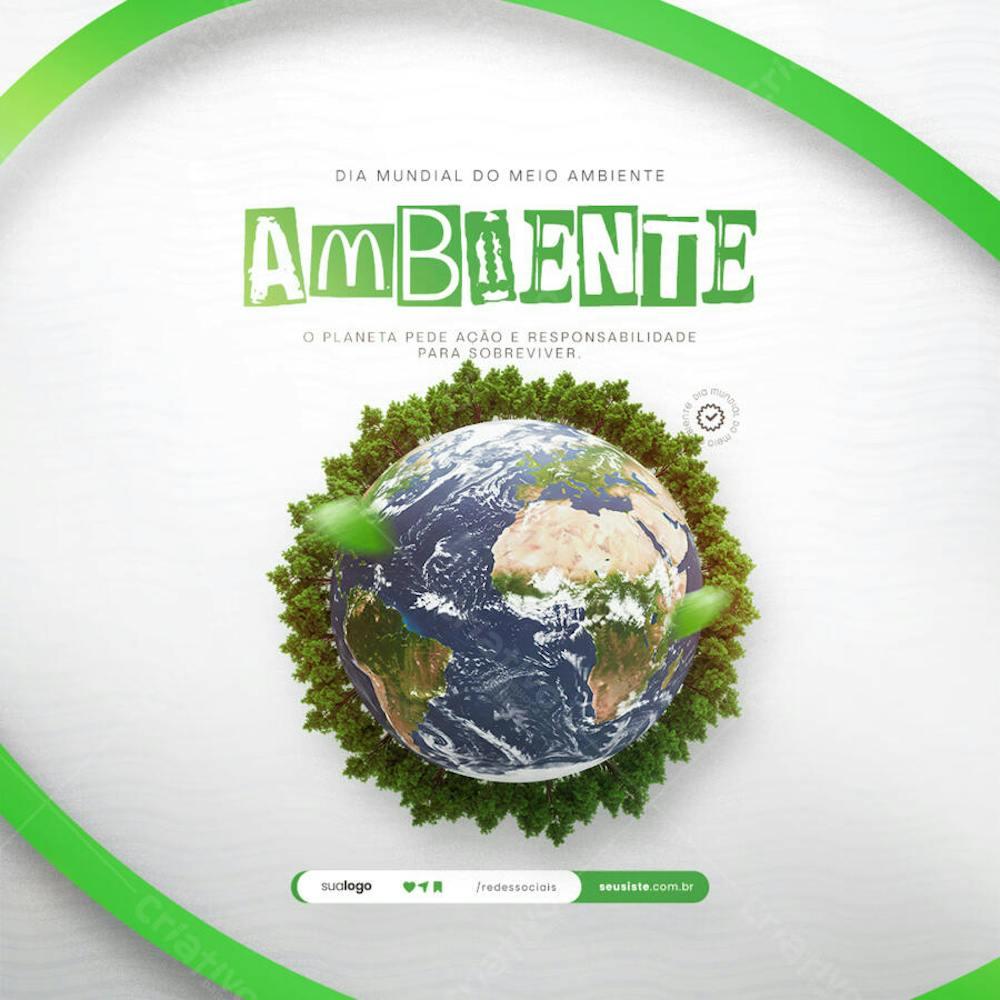 05 de Junho - Dia Mundial do Meio Ambiente Social Media PSD Editável (150)