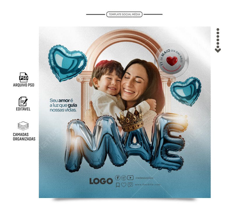 Feed social media amor de mãe