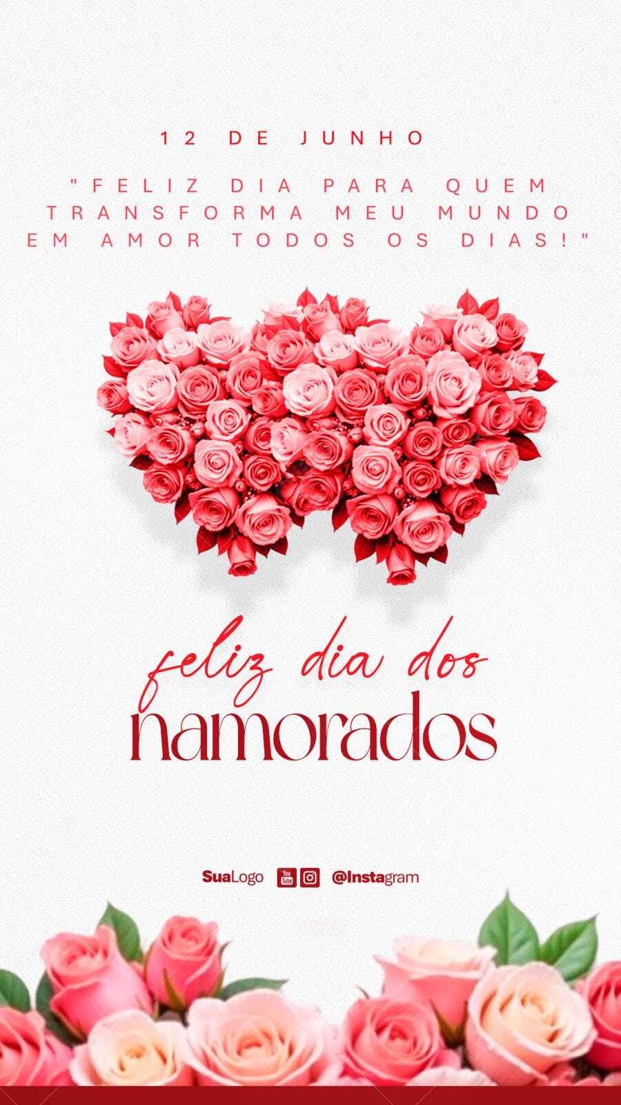 Post para Dia dos Namorados PSD Editável