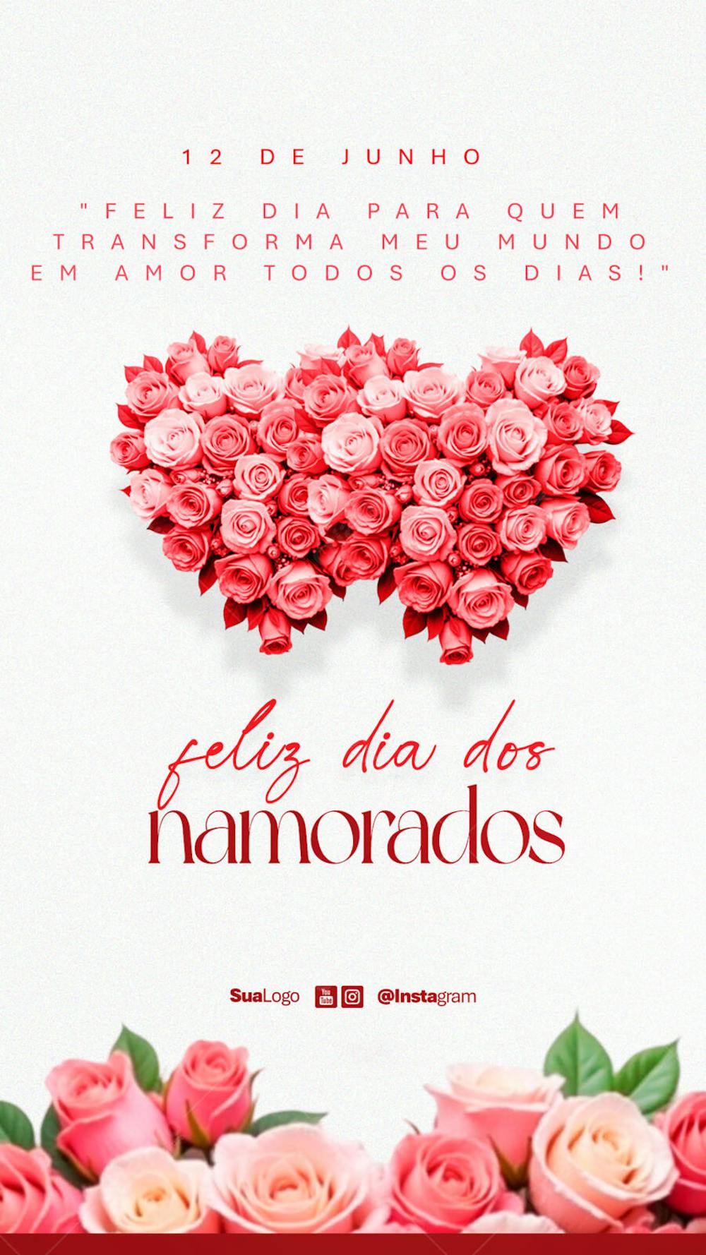 Feliz dia dos namorados Social Media PSD Editável (2)