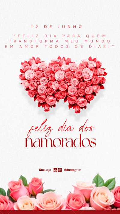 Feliz dia dos namorados Social Media PSD Editável (2)
