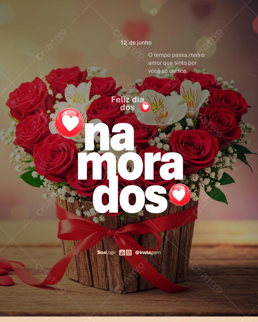 Postagem Dia dos Namorados PSD Editável