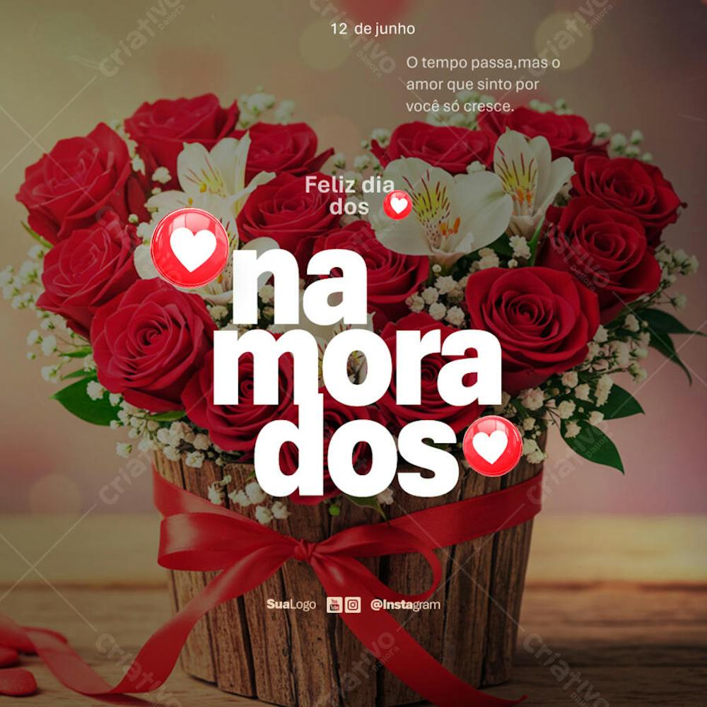Feliz dia dos namorados Social Media PSD Editável (15)