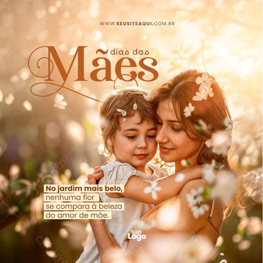 Postagem Dia das Mães PSD Editável