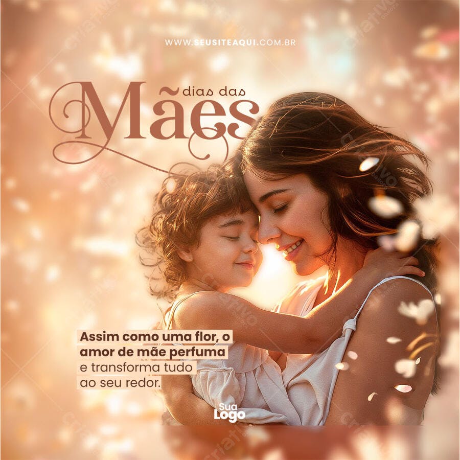 Postagem Dia das Mães PSD Editável