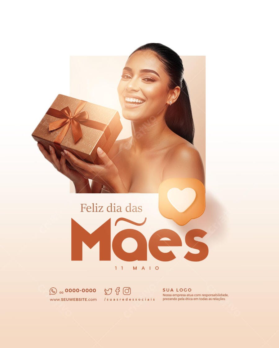 Flyer Dia das Mães PSD Editável