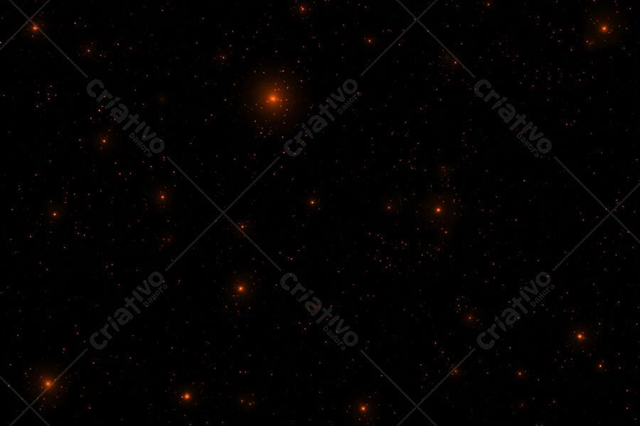 Textura Estrelas Laranja para Fundo Escuro