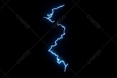 Raio elétrico overlay em alta qualidade