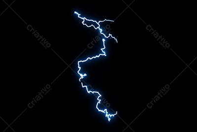 Raio elétrico overlay em alta qualidade