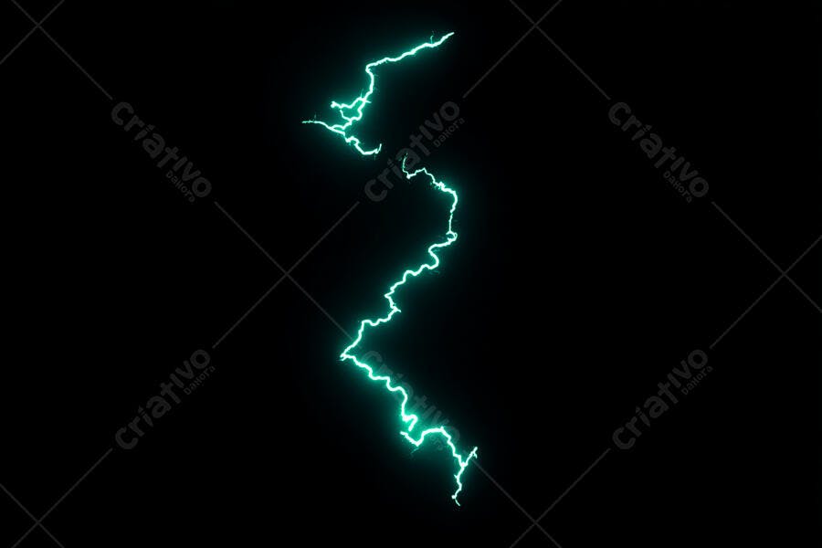 Textura Raio Verde para Efeito Neon